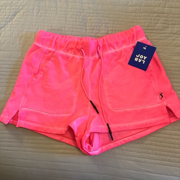 JoyLab Women's Neon Pink Athletic Shorts - Picture 1 of 4